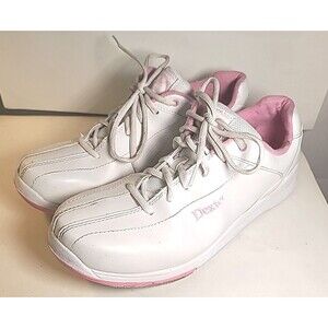 Dexter Women's Bowling Shoes US Size 12 M White Pink Slide Rite Lace Up